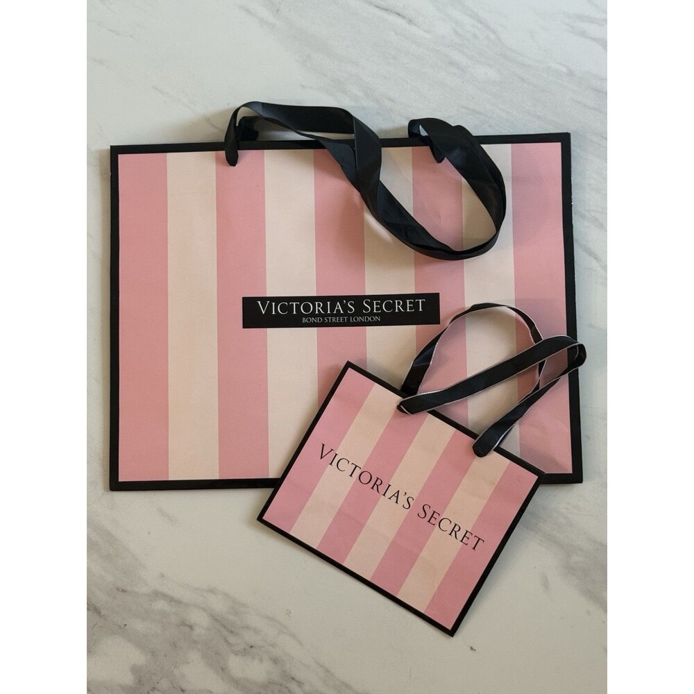 Lot Of 2 Victoria’s Secret Bond Street London Small Shopping Bag